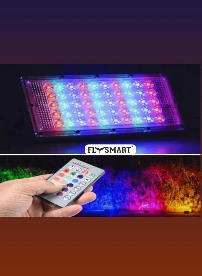 Flysmart مصباح Flysmart LED خارجي، 50 واط، مقاوم للماء بمعيار IP65 (RGB، عبوة من 4 قطع) - Image 4